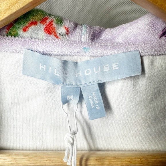 Hill House Purple Sea Creatures Hooded Terry Cloth The Allie Zip Up Size Medium - Picture 6 of 10